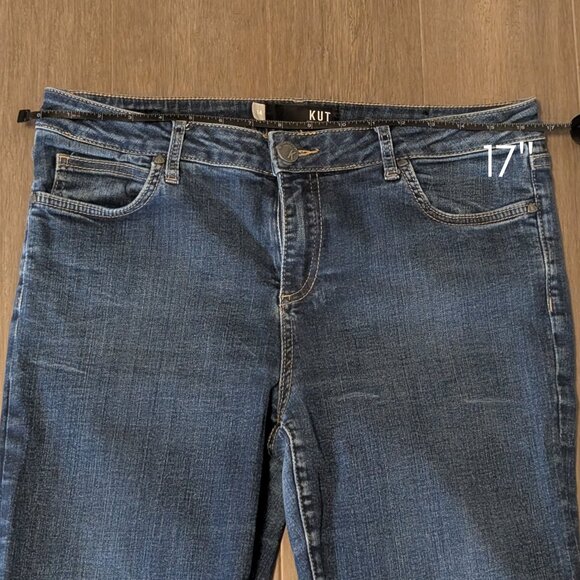 Kut from the Kloth, Dark Wash Skinny Jeans, Sz 14 - Picture 10 of 13